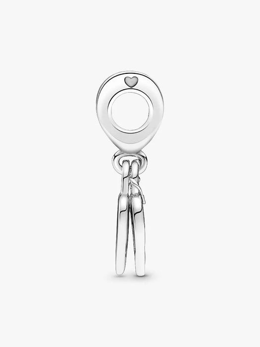 Pandora Rose Heart Padlock Dangle Charm Sterling Silver