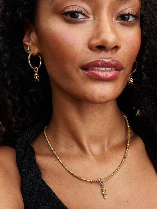 Pandora Seahorse Dangle Charm 14k Gold Plating