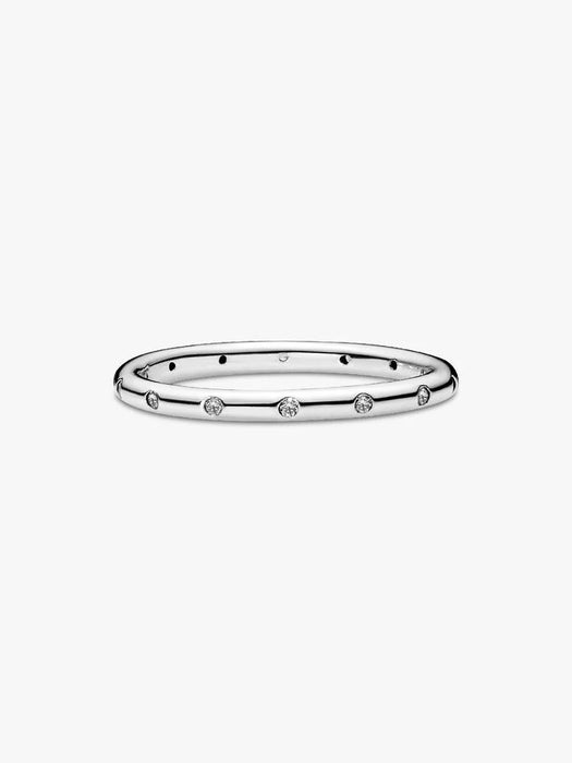 Pandora Simple Sparkling Band Ring Sterling Silver