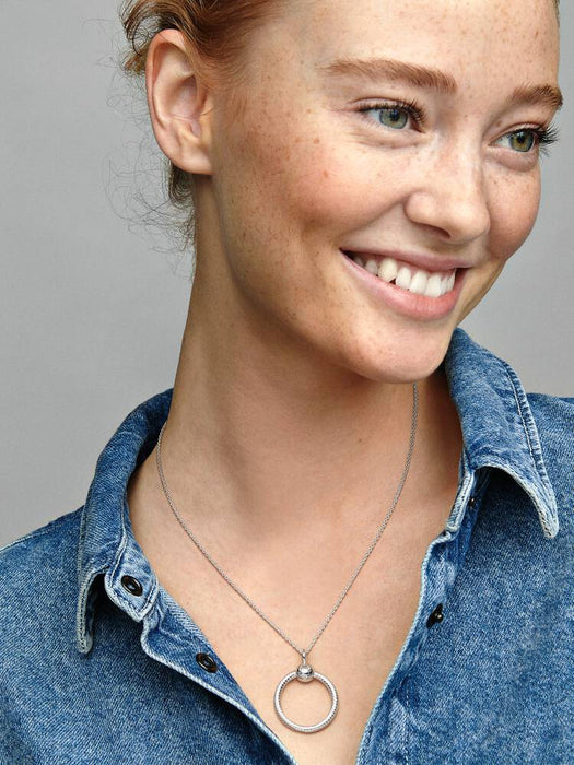 Pandora Small O Pendant Sterling Silver