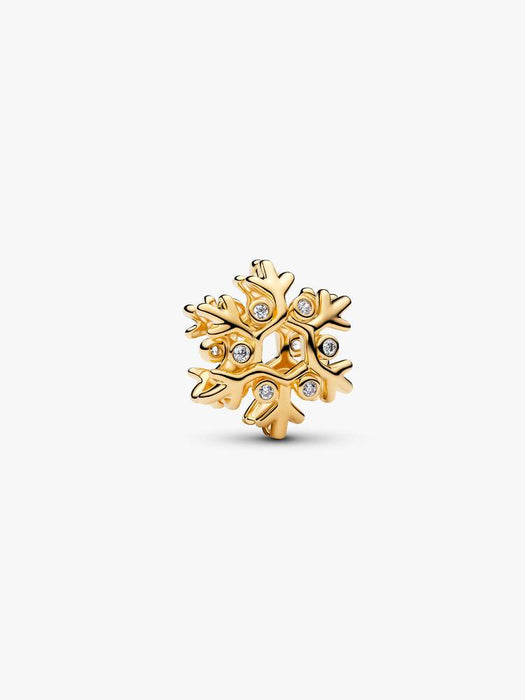 Pandora Snowflake Charm 14k Gold Plating