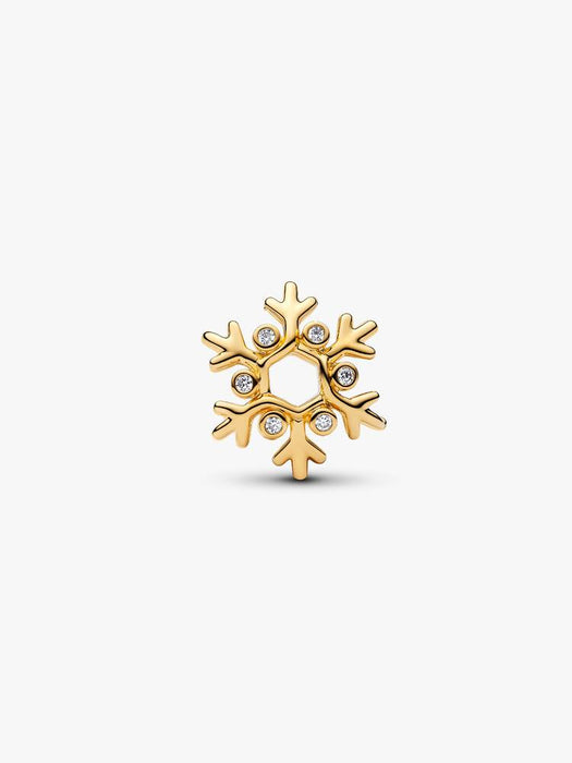 Pandora Snowflake Charm 14k Gold Plating