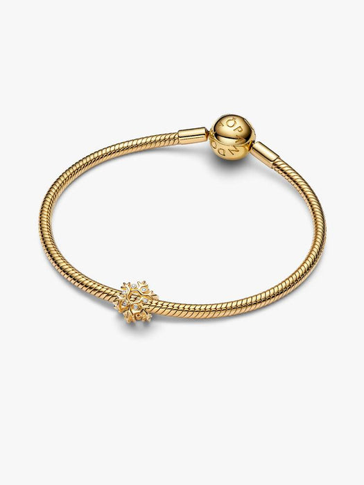 Pandora Snowflake Charm 14k Gold Plating