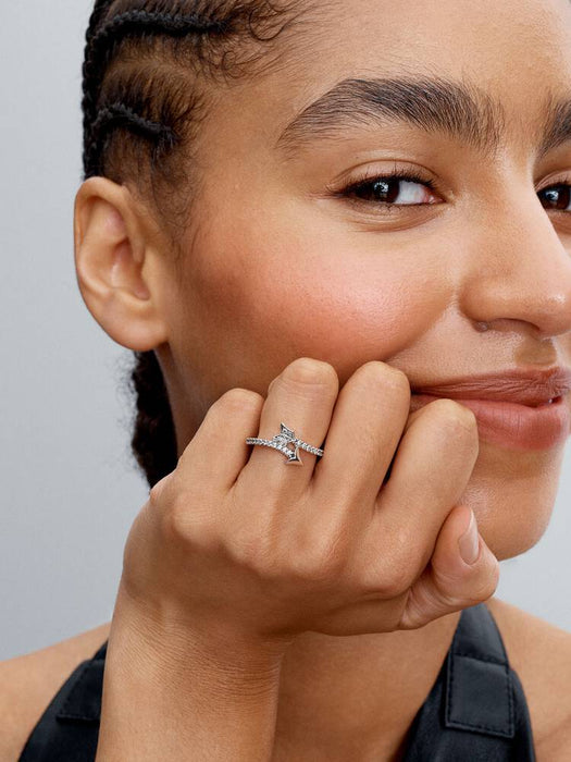 Pandora Sparkling Arrow Ring Sterling Silver