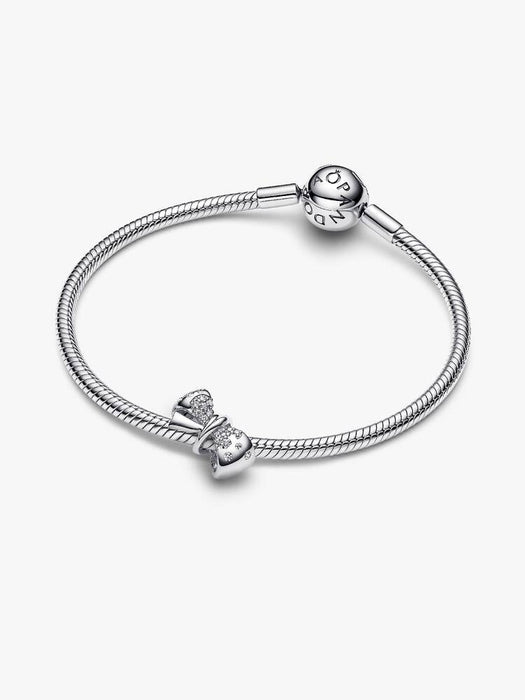Pandora Sparkling Bow Charm Sterling Silver