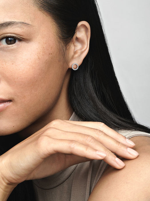Pandora Sparkling Circle Stud Earrings