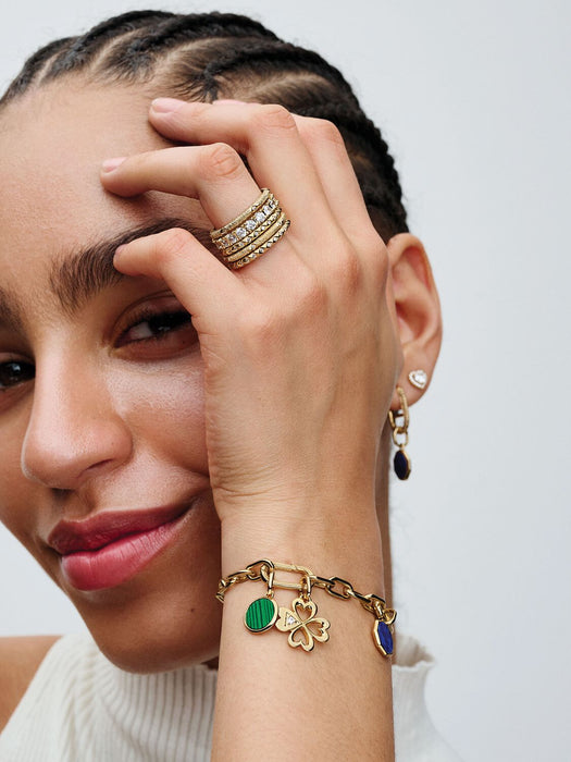 Pandora Sparkling Elevated Heart Stud Earrings