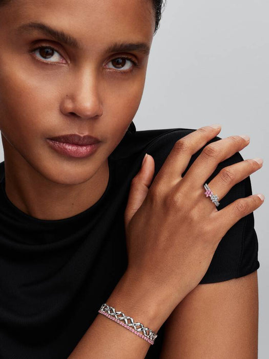 Pandora Sparkling Flower Ring Sterling Silver