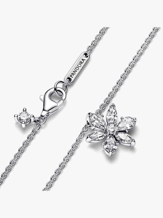 Pandora Sparkling Herbarium Cluster Pendant Necklace Sterling Silver