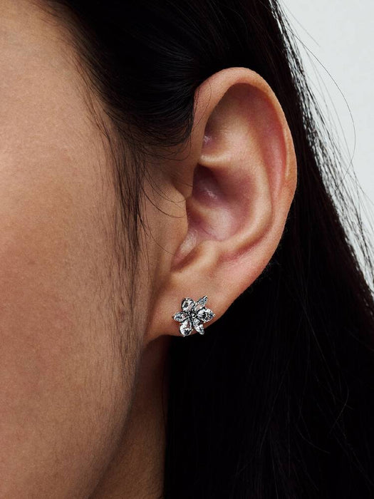 Pandora Sparkling Herbarium Cluster Stud Earrings Sterling Silver