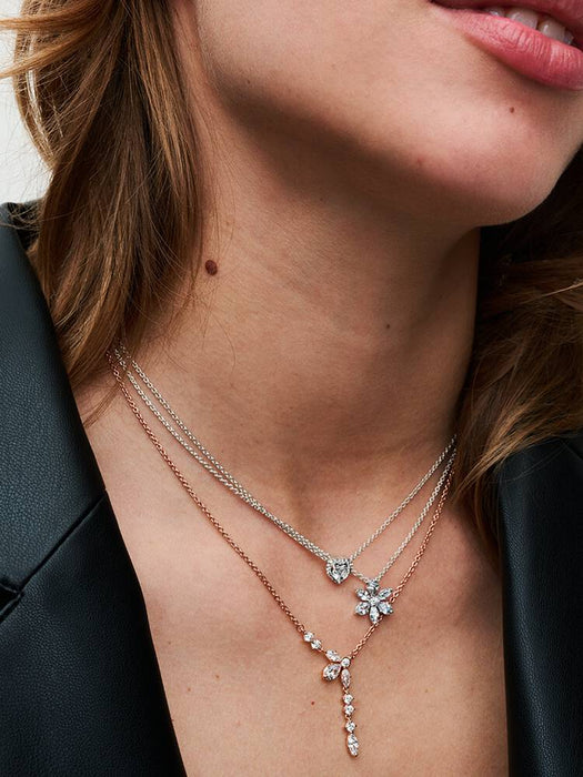 Pandora Sparkling Herbarium Cluster Stud Earrings Sterling Silver