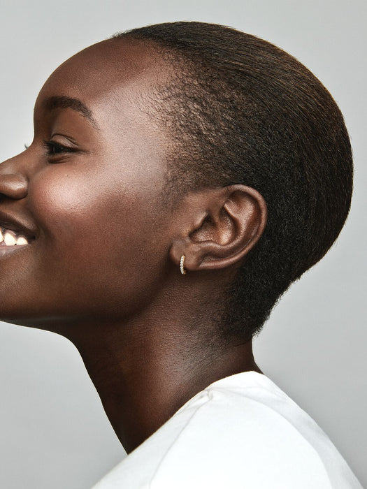 Pandora Sparkling Huggie Hoop Earrings