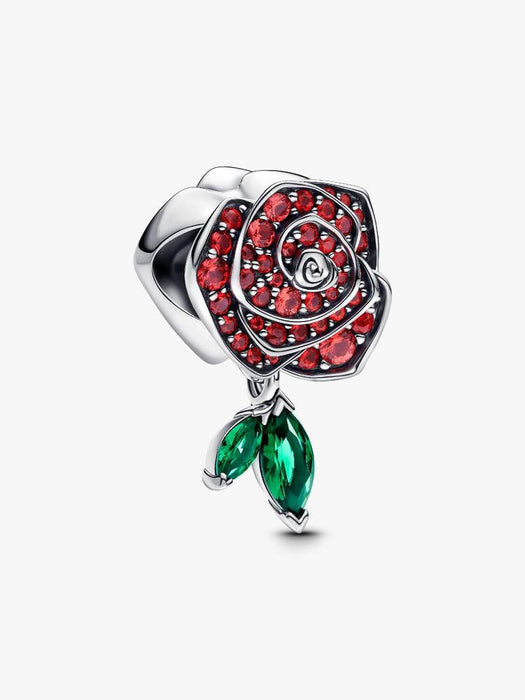 Pandora Sparkling Rose in Bloom Charm Sterling Silver