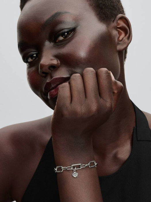 Pandora Sparkling Shell Mini Dangle Charm Sterling Silver