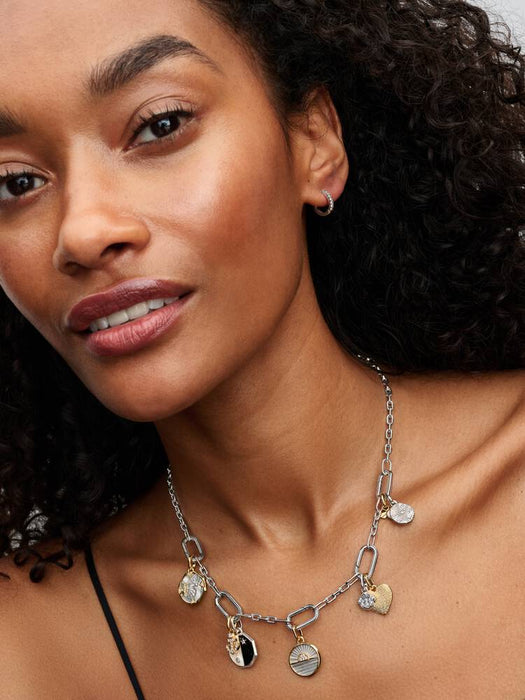 Pandora Sparkling Shell Mini Dangle Charm Sterling Silver