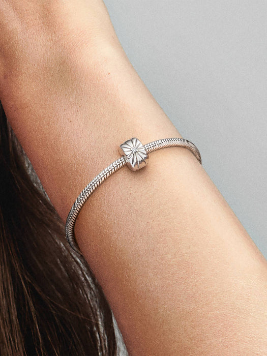 Pandora Sparkling Sunburst Clip Charm Sterling Silver
