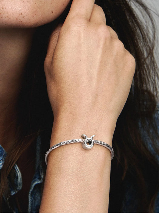 Pandora Sparkling Taurus Zodiac Charm Sterling Silver