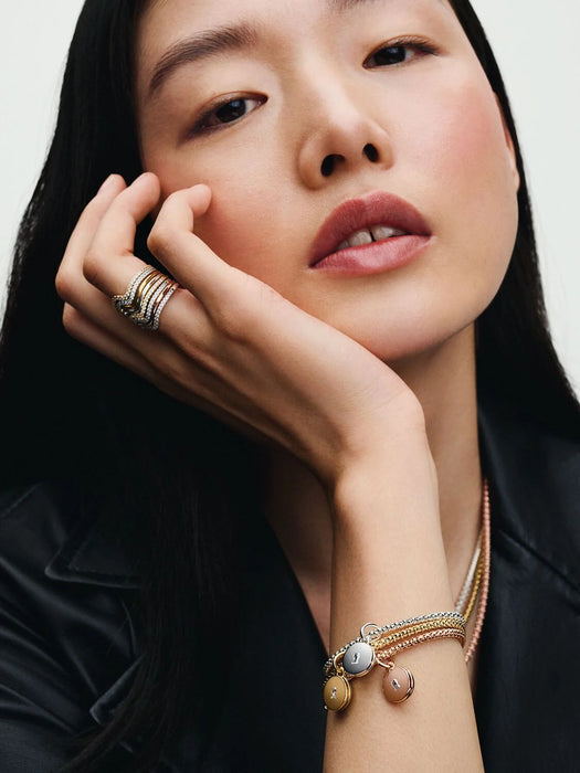 Pandora Sparkling Wave Ring 14k gold plating