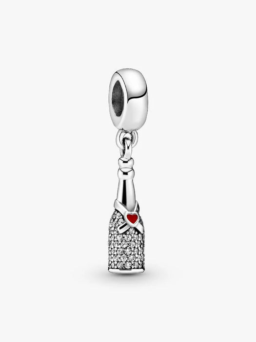 Pandora Sparkling Wine Bottle Dangle Charm Sterling Silver