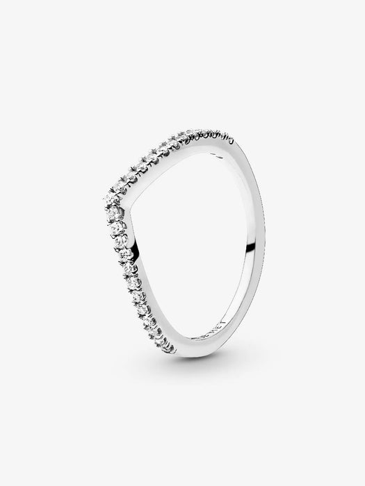 Pandora Sparkling Wishbone Ring Sterling Silver