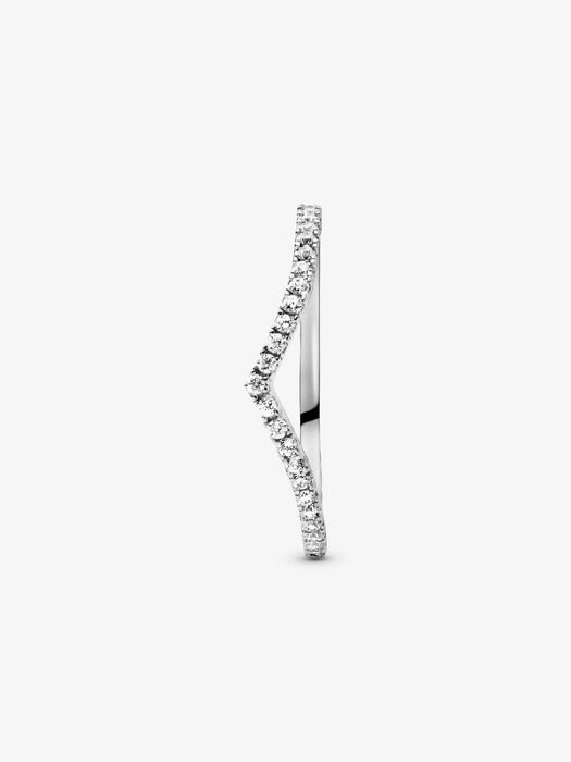 Pandora Sparkling Wishbone Ring Sterling Silver