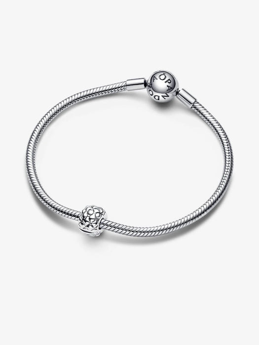 PANDORA Studded Clip Charm Sterling silver
