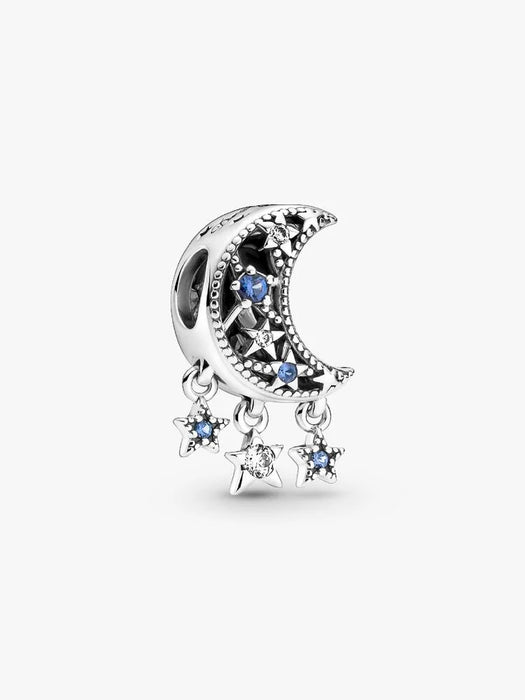 Pandora Star & Crescent Moon Charm Sterling Silver
