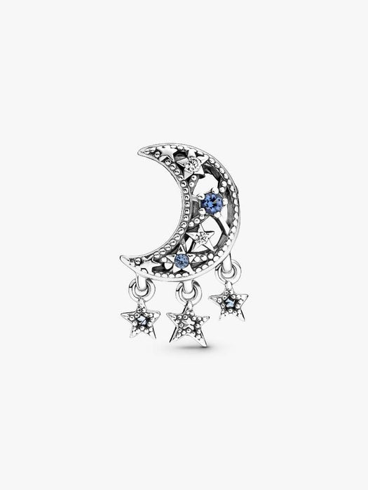 Pandora Star & Crescent Moon Charm Sterling Silver