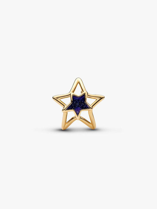 Pandora Star Openwork Charm 14k Gold Plating