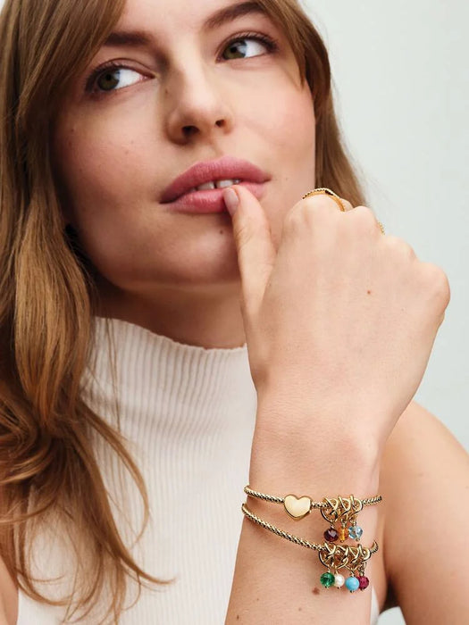 Pandora Studded Chain Bracelet 14k Gold Plating