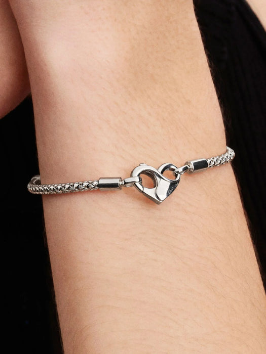 Pandora Studded Chain Bracelet Sterling Silver