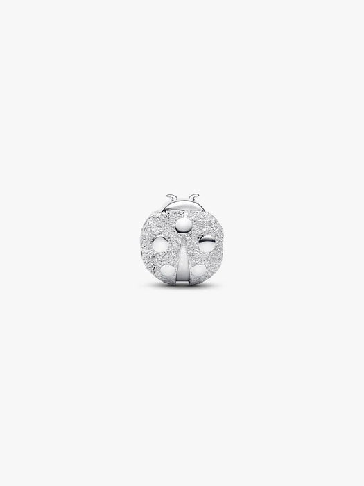 Pandora Textured Ladybird Mini Charm Sterling Silver
