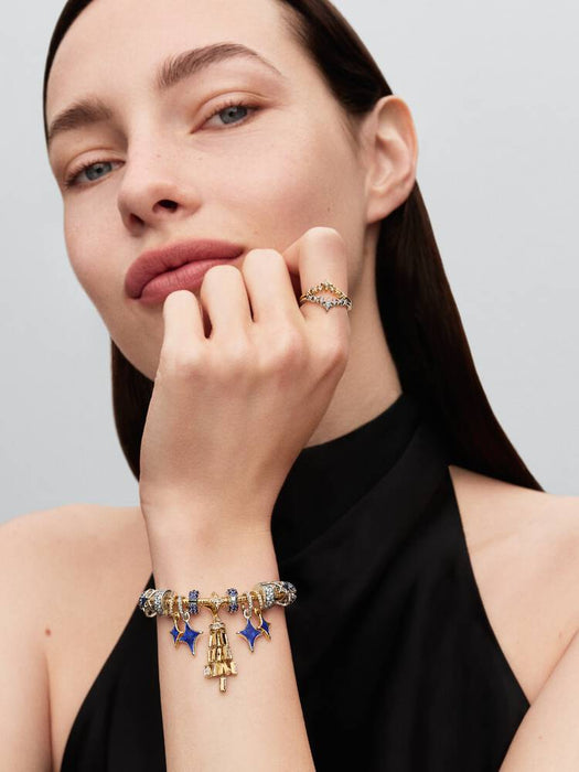 Pandora Tiara Star Ring 14k Gold Plating