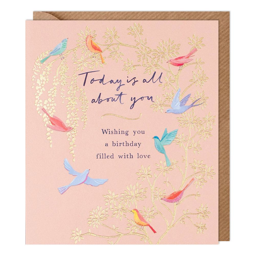 Paperlink 'Birds' Birthday Card — Maple Gifts