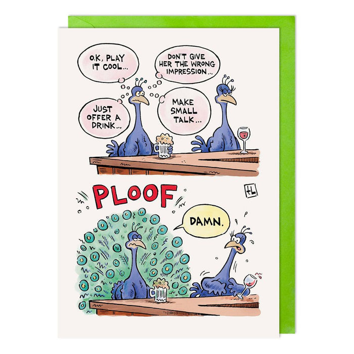 Paper Link 'Peacock' Birthday Card