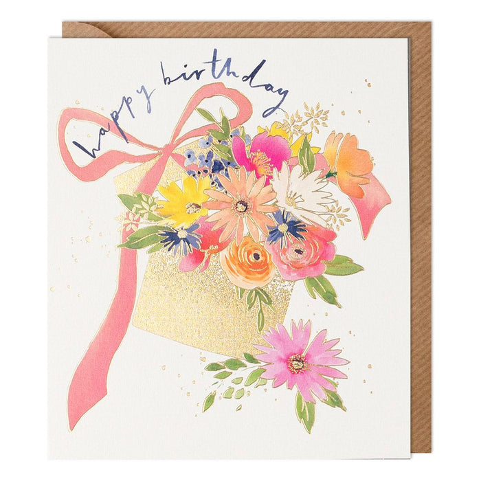 Paperlink 'Flowers Present' Birthday Card