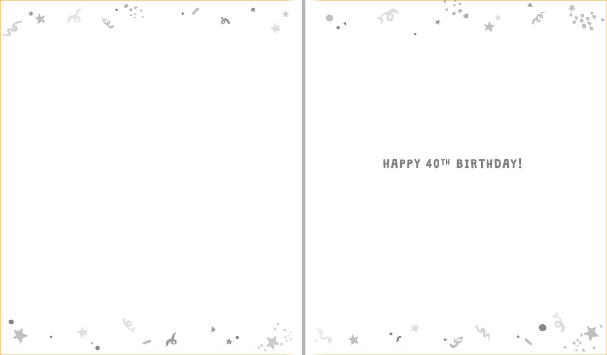 Paperlink '40 Years' Birthday Card