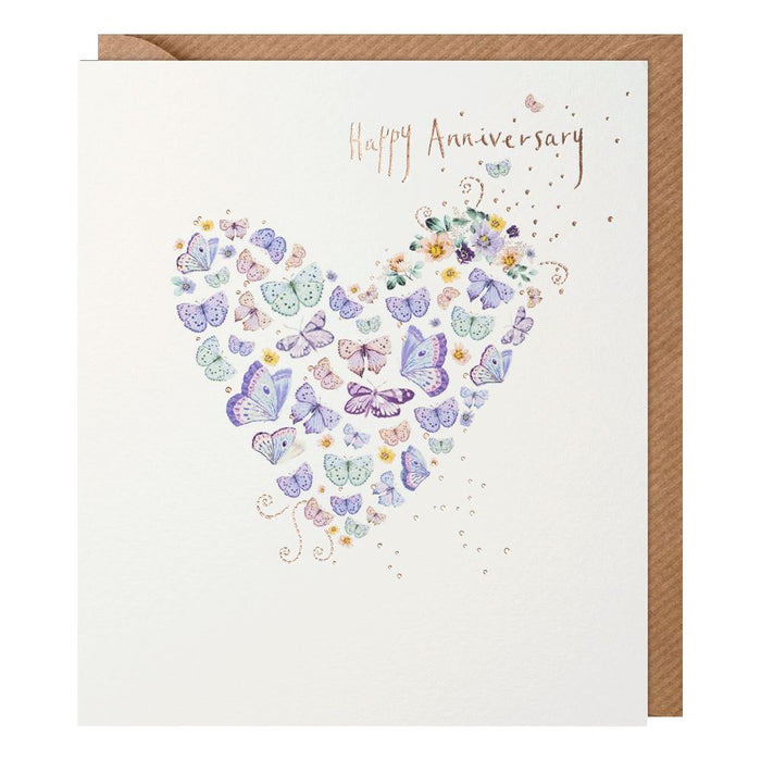 Paperlink Lemon Sorbet 'Anniversary Heart' Everyday Card