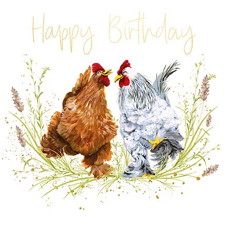 Paperlink Honeysuckle Lane 'Chickens' Birthday Card