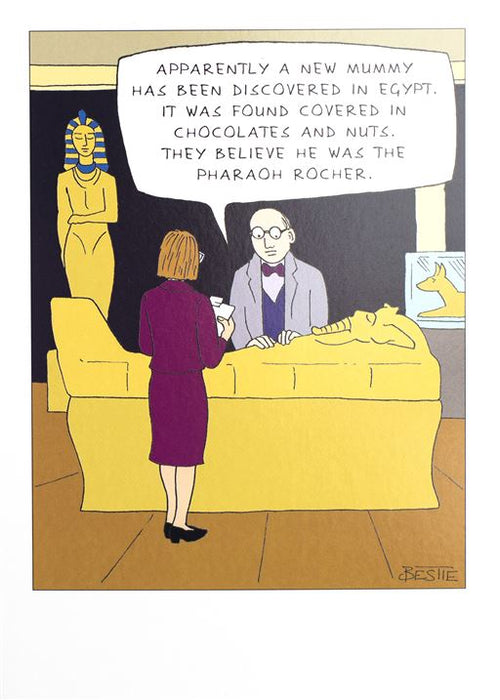 Paperlink Bestie 'Pharaoh Rocher' Birthday Card