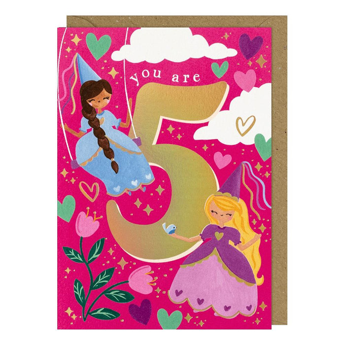 Paperlink Popsicle '5th Birthday Girl' Birthday Card