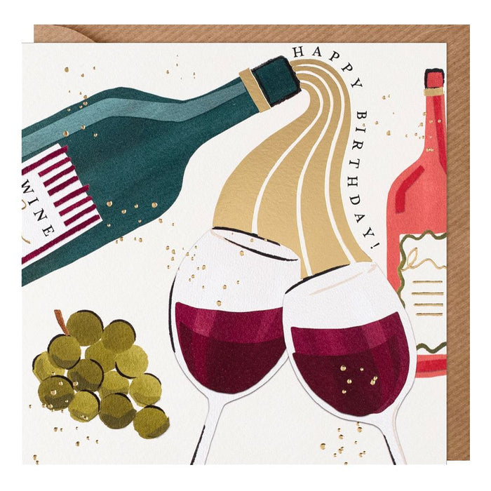 Paperlink Hudson 'Wine' Birthday Card