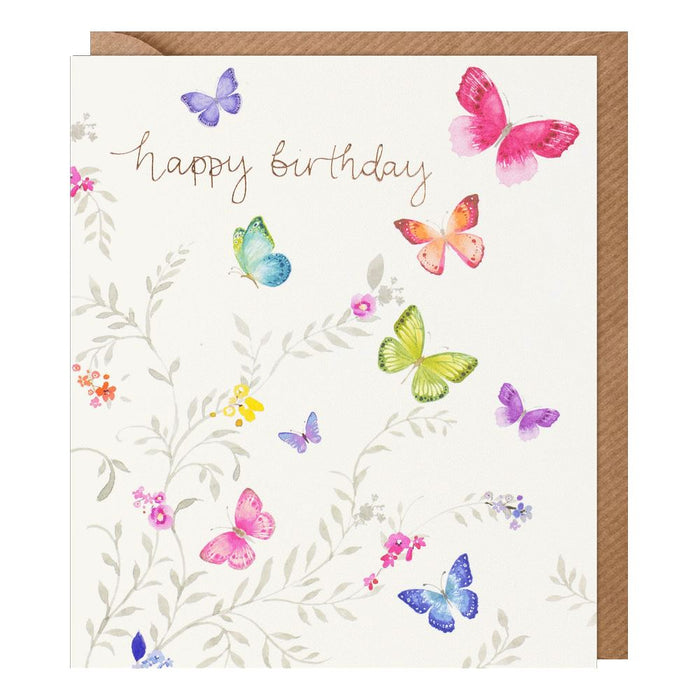 Paperlink Delphine 'Butterflies' Birthday Card