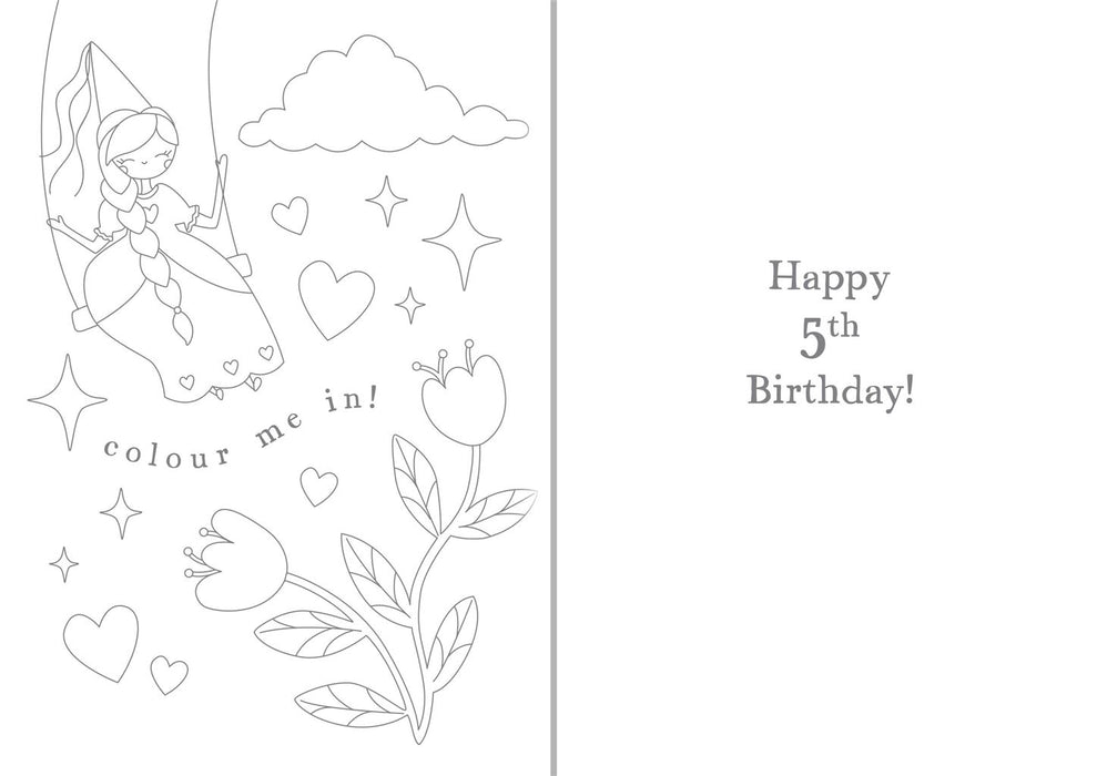 Paperlink Popsicle '5th Birthday Girl' Birthday Card