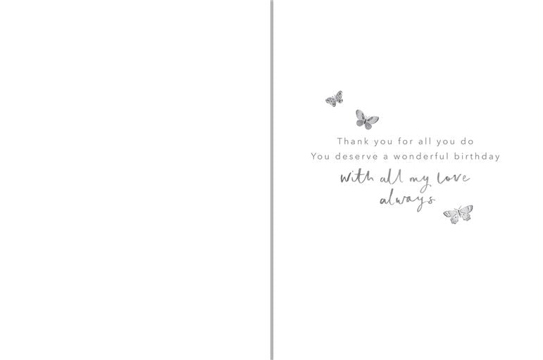 Paperlink Orelia Collection 'Wife' Birthday Card