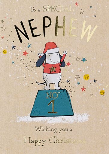 Paperlink 'To A Special Nephew' Christmas Card