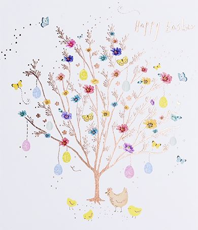 Paperlink 'Easter Tree' Easter Card
