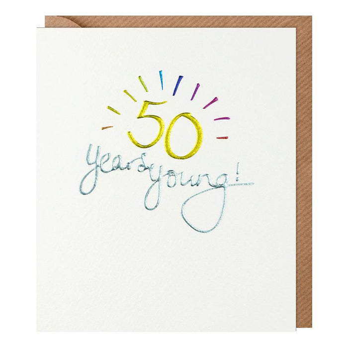 Paperlink Mimosa '50th Birthday' Birthday Card