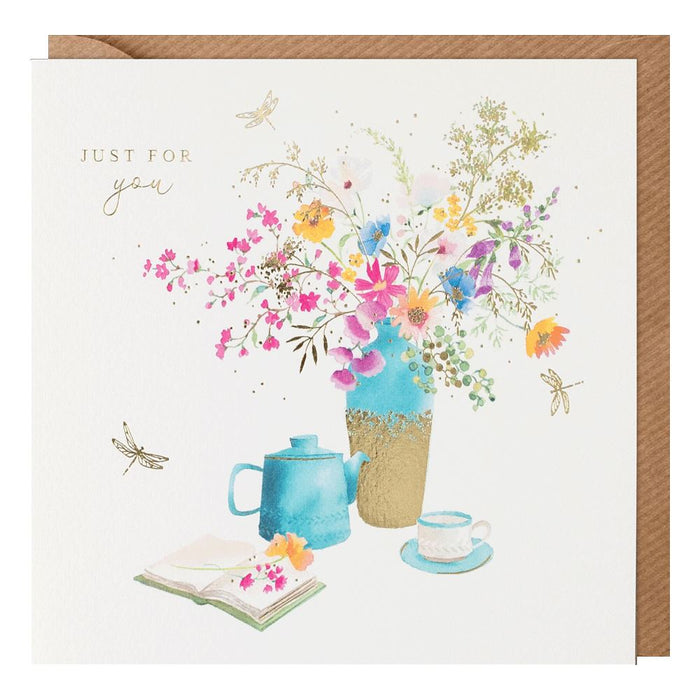 Paperlink Fields Of Gold 'Tea' Birthday Card