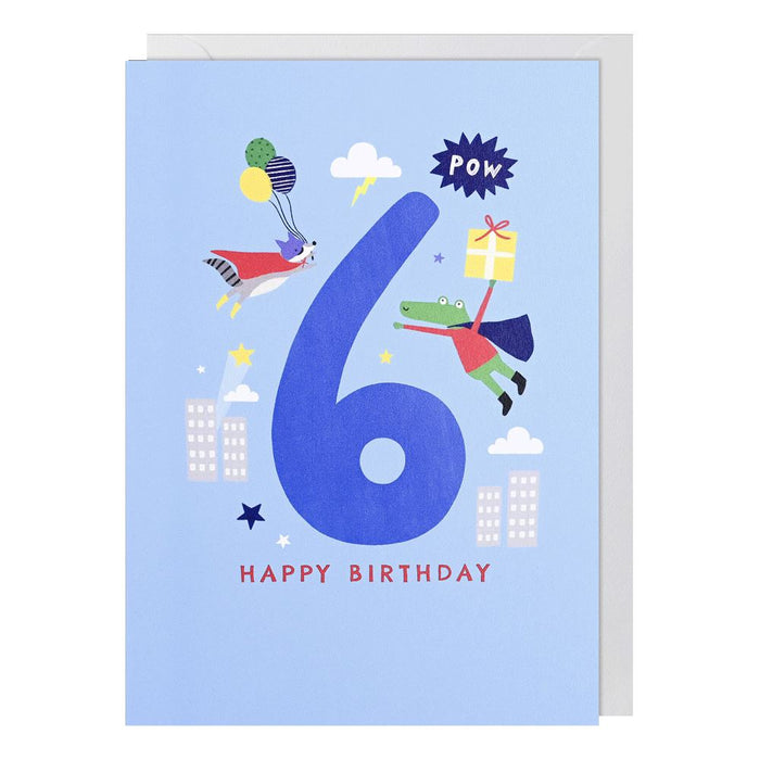 Paperlink First Chapter 'Boy 6th' Birthday Card